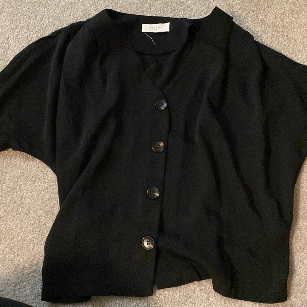 Loose cropped Silky blouse